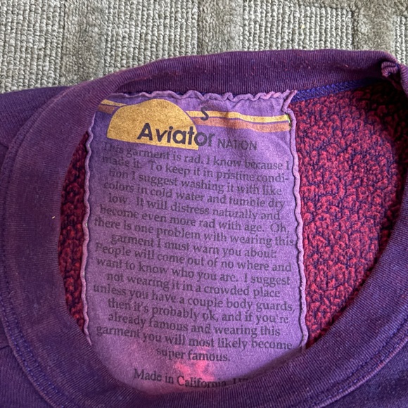 Aviator Nation ombré smiley face crewneck - Picture 3 of 4